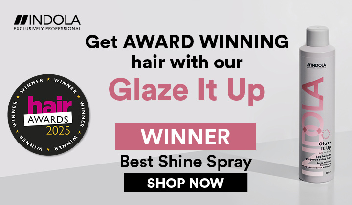 Award Wining Shine Spray Banner