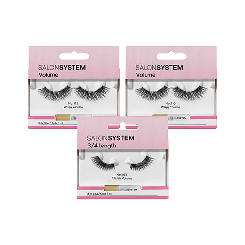 Salon System Strip Lashes & 3/4 Lashes