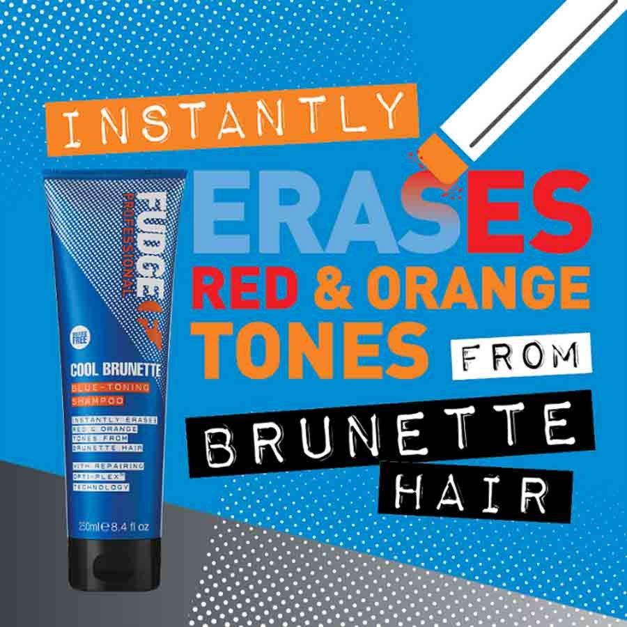 Cool Brunette Blue Toning Shampoo | Fudge Professional | Capital Hair &  Beauty