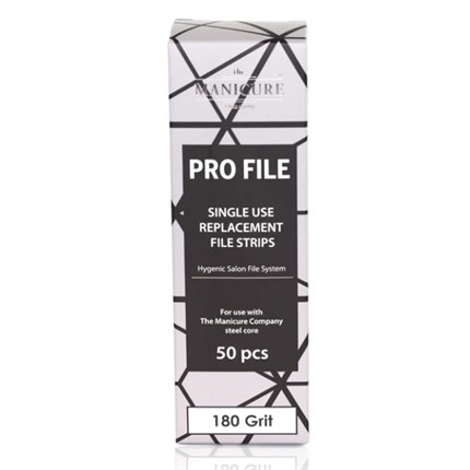 The Manicure Company Replacement Nail File Strips - 180grit (Pack of 50)