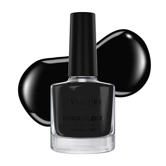 The Manicure Company Mega Gloss Nail Polish 15ml - Blackout