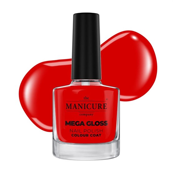 The Manicure Company Mega Gloss Nail Polish 15ml - Red Alert