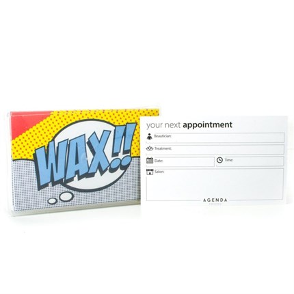 Agenda Appointment Cards 100pcs - Pop Art Wax