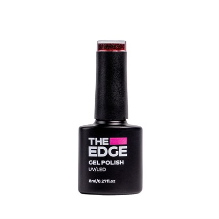 The Edge Gel Polish 8ml - Rouge Glitter