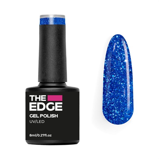 The Edge Gel Polish 8ml - Ocean Blue Glitter