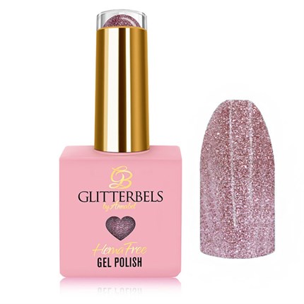 Glitterbels Hema Free Gel Polish 8ml - Rose Sparkle