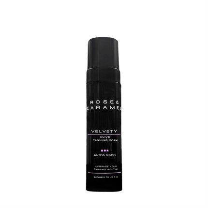 Rose & Caramel Velvety: Olive Tanning Foam 200ml - Ultra Dark