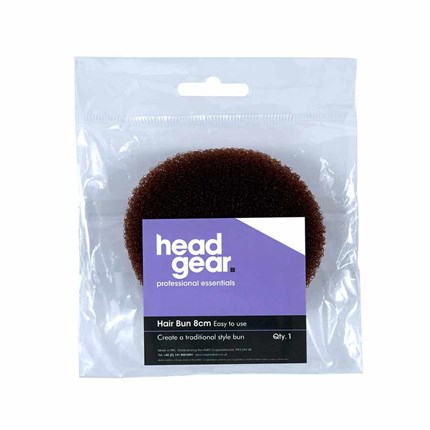 Head Gear Hair Bun Brown 8cm