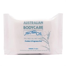 Australian Bodycare Tea Tree Oil Wet Wipes - Handy Pack (24pk)