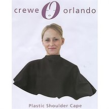 Crewe Orlando Plastic Shoulder Cape Black (Cc1)