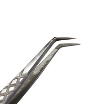 LashBase 45 Degree Fibre Tip Tweezers